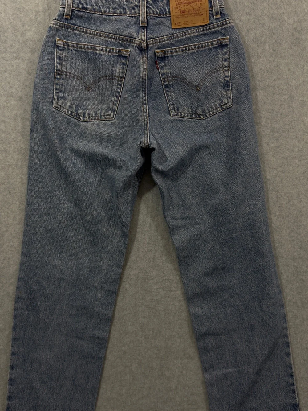 Vintage 90’s Levi's 512 Slim Fit Straight Leg Light Wash Blue Jeans Size 8 - Picture 4 of 7